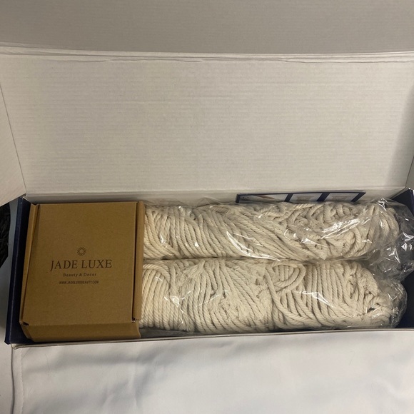 Jade Luxe Macrame 4 Piece Wall Hanging with Gold Moon Phase - Picture 7 of 7